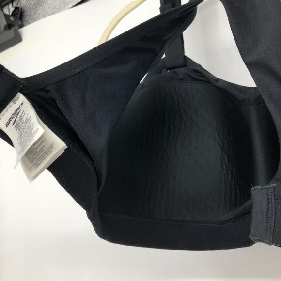 Brooks Running Black High Impact Sports Bra 36DD adjustable straps - Picture 7 of 14